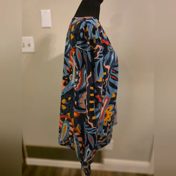 Belle Boho Colorful Paisley Women's Top - Picture 2 of 5